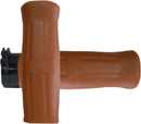 Old School Rubber Grips Flat / Tan For Harley Davidson FLD 1690 2012-2013 - 25.4 MM