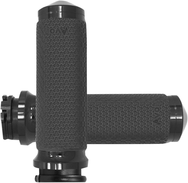 Vibration Dampening Memory Foam Grips Anodized / Black For Harley Davidson FLH 1340 1984 - 25.4 MM