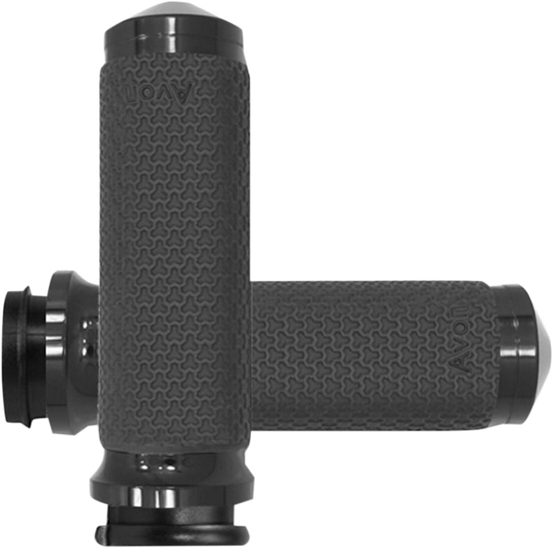 Vibration Dampening Memory Foam Grips Anodized / Black For Harley Davidson FLDE 1750 ABS 2018-20 - 25.4 MM