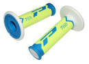 Triple Density Offroad 788 Closed End Grips Blue / Fluo Yellow / White