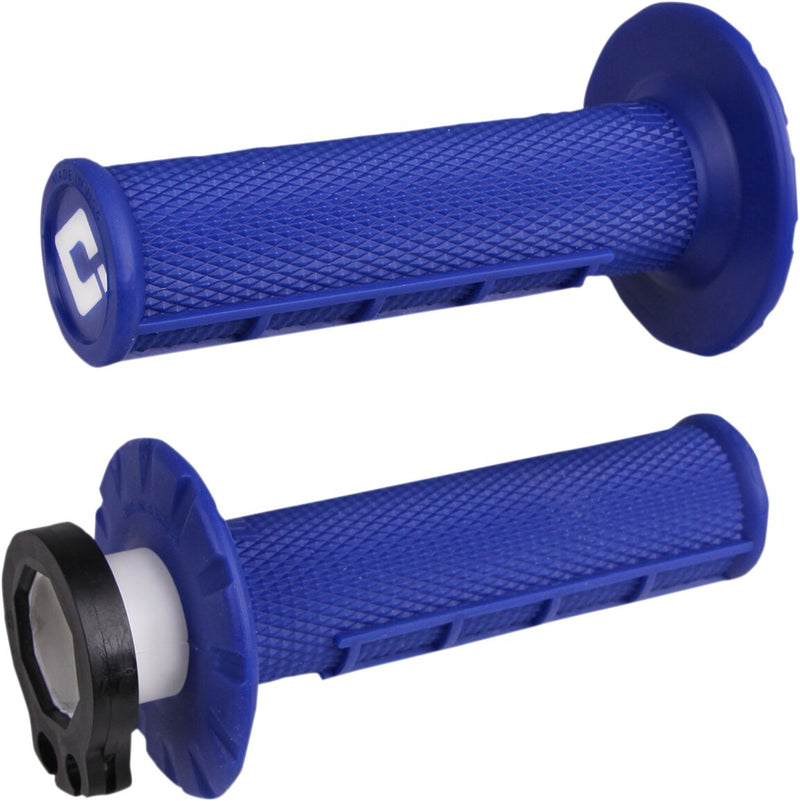 V2 Waffle Lock-On Grips Blue / Flat For Beta RR 125 2018-2022 - 22 MM