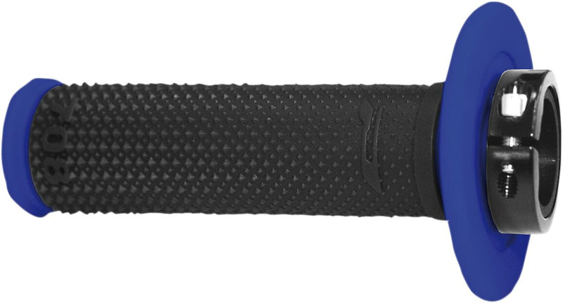 708 Offroad Single Density Lock On Grips Blue / Black