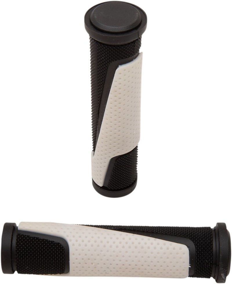 807 ATV / MTB Double Density Open End Grips Black / White