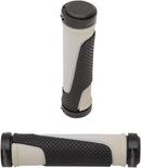 997 ATV / MTB Lock On Double Density Open End Grips White / Black