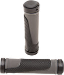 997 ATV / MTB Lock On Double Density Open End Grips Grey / Black