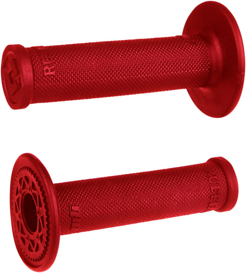 Ruffian MX Single-Ply Grips Flat / Red - 11.4 CM