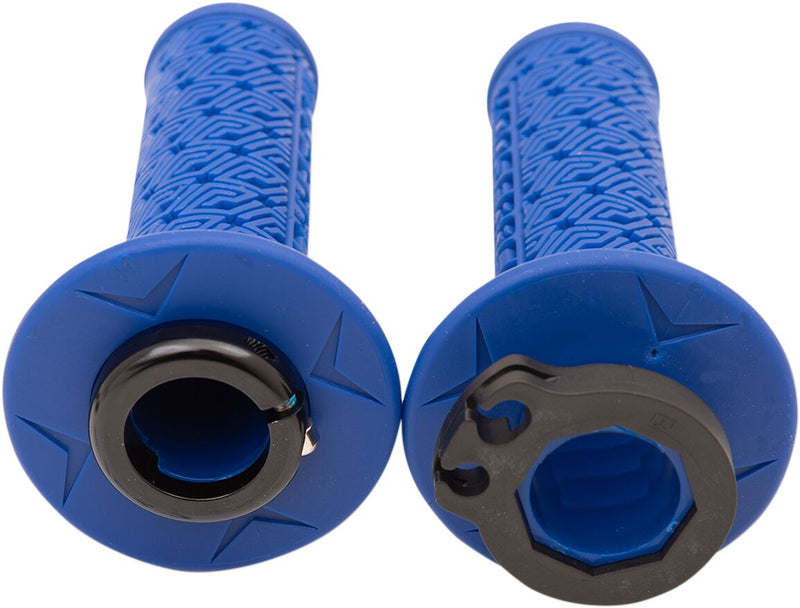 36 Series Clamp-On Grips Black / Blue / Flat For Gas Gas EC 200 2019-2020 - 11.7 CM