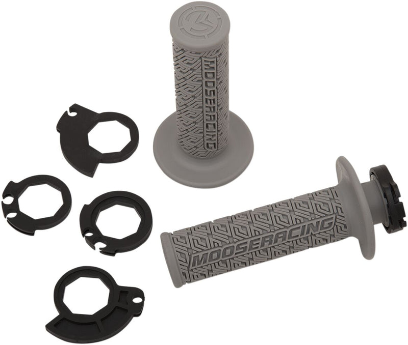 36 Series Clamp-On Grips Flat / Grey / Silver For Gas Gas EC 200 2019-2020 - 11.7 CM