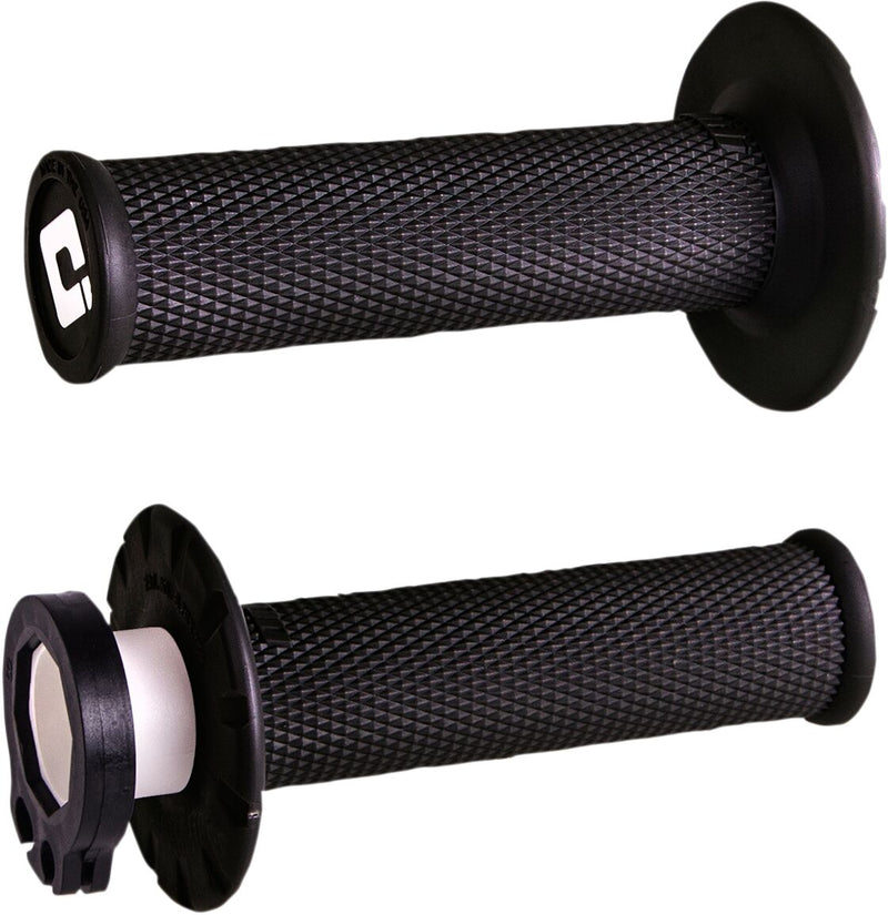 V2 Lock-On No-Waffle Grips Black / Flat For Beta RR 125 2018-2022 - 22 MM