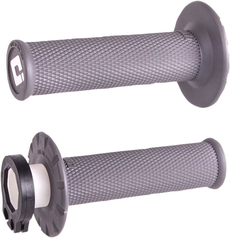 V2 Lock-On No-Waffle Grips Flat / Graphite For Beta RR 125 2018-2022 - 22 MM