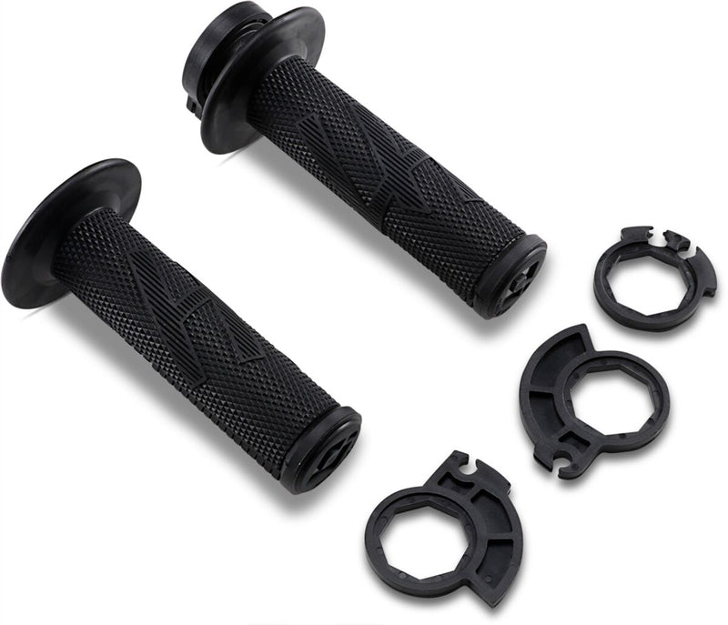 Emig Pro V2 Lock-On Grips Black / Flat For Beta RR 125 2018-2022 - 22 MM