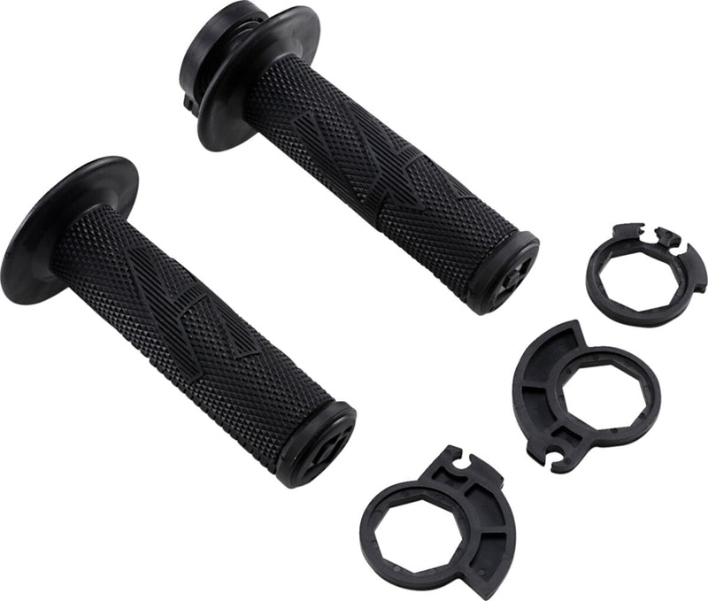 Emig Pro V2 Lock-On Grips Black / Flat For Beta RR 125 2018-2022 - 22 MM