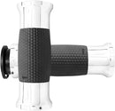 Air GEL Grips Black / Chrome For Indian CHIEF 111 ABS 2018-2024 - 12.7 CM