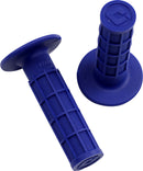 Ruffian MX Full Waffle Single-Ply Grips Blue / Flat - 11.4 CM