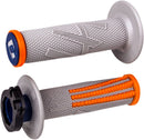 Emig Pro V2 Lock-On Grips Flat / Grey / Orange For Beta RR 125 2018-2022 - 22 MM