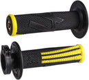Emig Pro V2 Lock-On Grips Black / Flat / Yellow For Beta RR 125 2018-2022 - 22 MM
