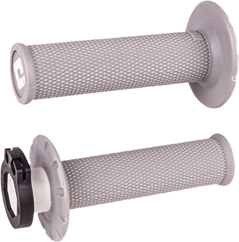 V2 Lock-On No-Waffle Grips Flat / Grey For Beta RR 125 2018-2022 - 22 MM