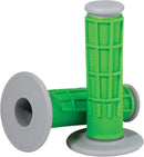 Comp Diamond Half Waffle Grips Flat / Green For Gas Gas EC 200 2019-2020