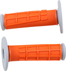 Comp Diamond Half Waffle Grips Flat / Orange For Gas Gas EC 200 2019-2020