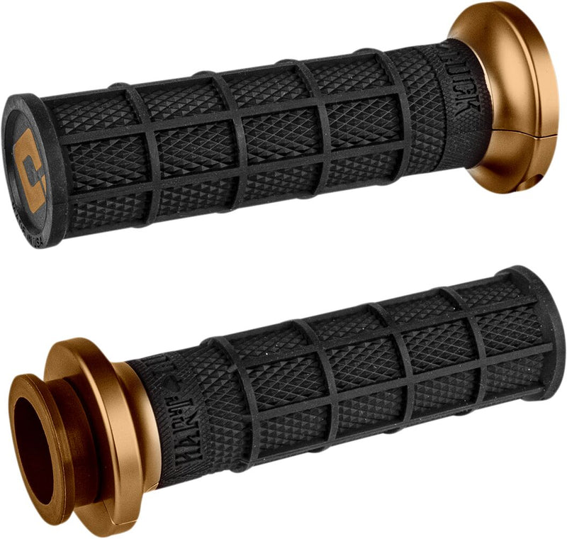 Hart-Luck Signature V-Twin Lock-On Grips for Indian Black / Bronze For Indian CHALLENGER 108 ABS 2020-2022 - 25.4 MM