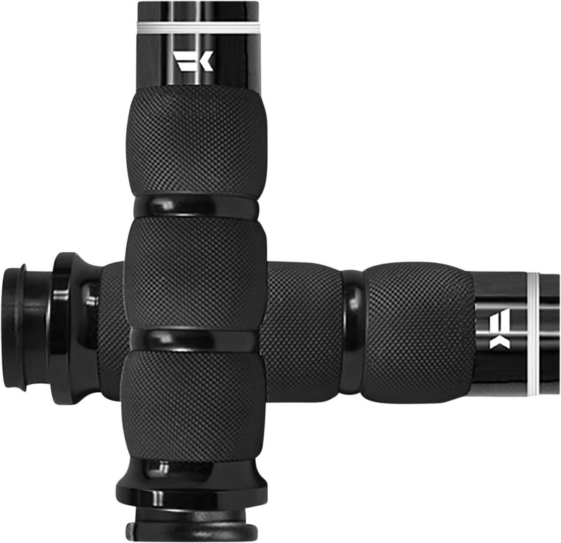 Tracer Grips Black For Harley Davidson FLDE 1750 2018-2020 - 25.4 MM