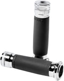 Vision Series Contour LED Turn Signal Grips Chrome For Harley Davidson FLDE 1750 ABS 2018-2020 - 25.4 MM