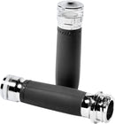 Vision Series Contour LED Turn Signal Grips Chrome For Harley Davidson FLD 1690 2013-2013