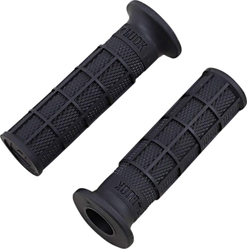 Hart-Luck Signature Full-Waffle Slip-On Grips Black / Flat - 25.4 MM