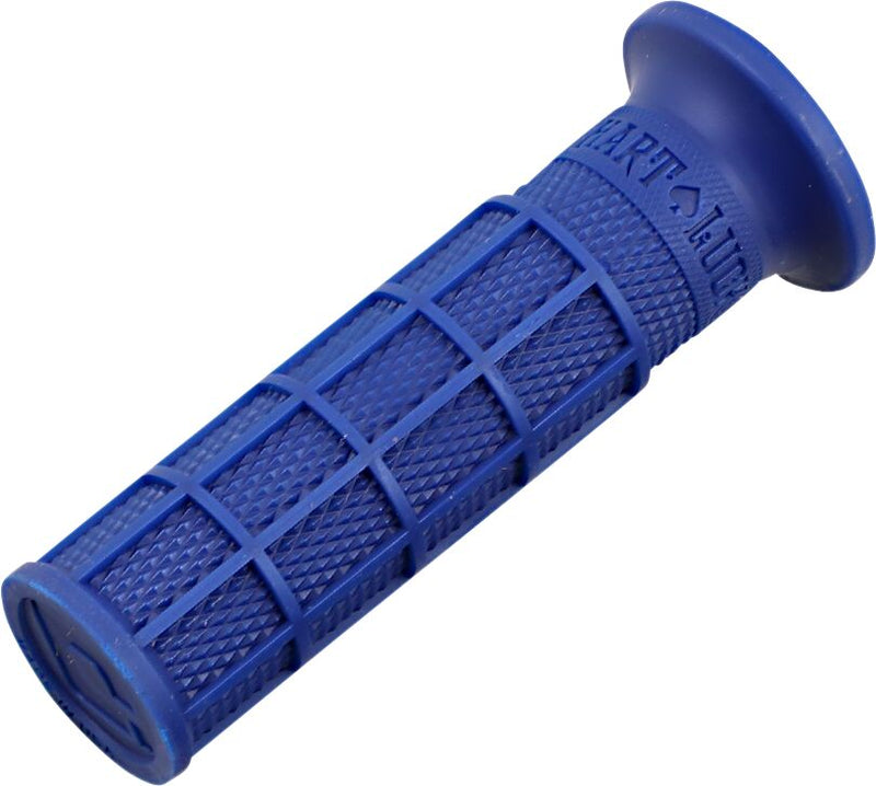 Hart-Luck Signature Full-Waffle Slip-On Grips Blue / Flat - 25.4 MM