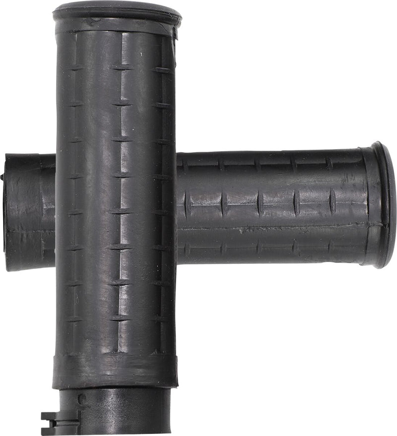 Old School Rubber Grips Black / Flat For Harley Davidson FLD 1690 2012-2013- 25.4 MM