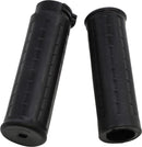 Old School Rubber Grips Black / Flat For Harley Davidson FLD 1690 2012-2013- 25.4 MM