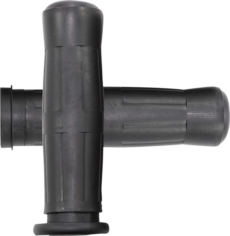 Old School Rubber Grips Black / Flat For Harley Davidson FLDE 1750 ABS 2018-20 - 25.4 MM