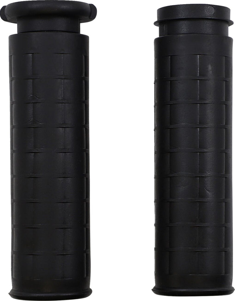 Old School Rubber Grips Black / Flat For Harley Davidson FLDE 1750 ABS 2018-2020 - 25.4 MM