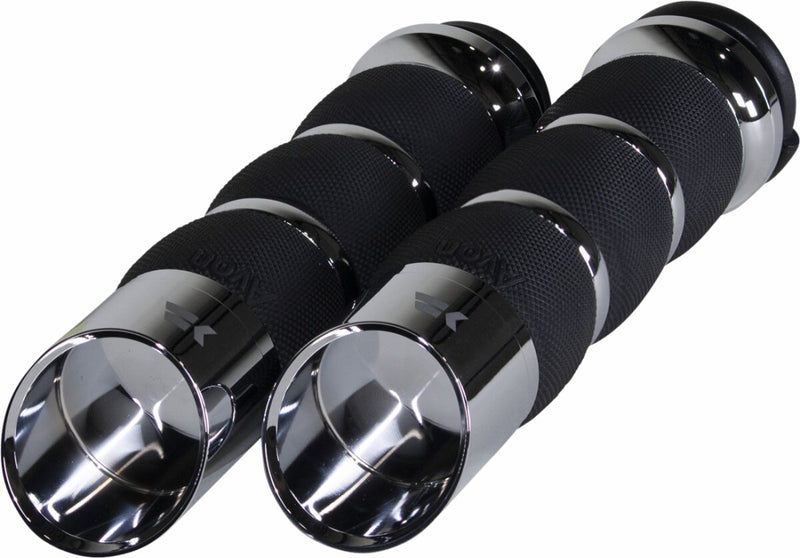 Edge Grips Chrome For Harley Davidson FLDE 1750 ABS 2018-20 - 25.4 MM