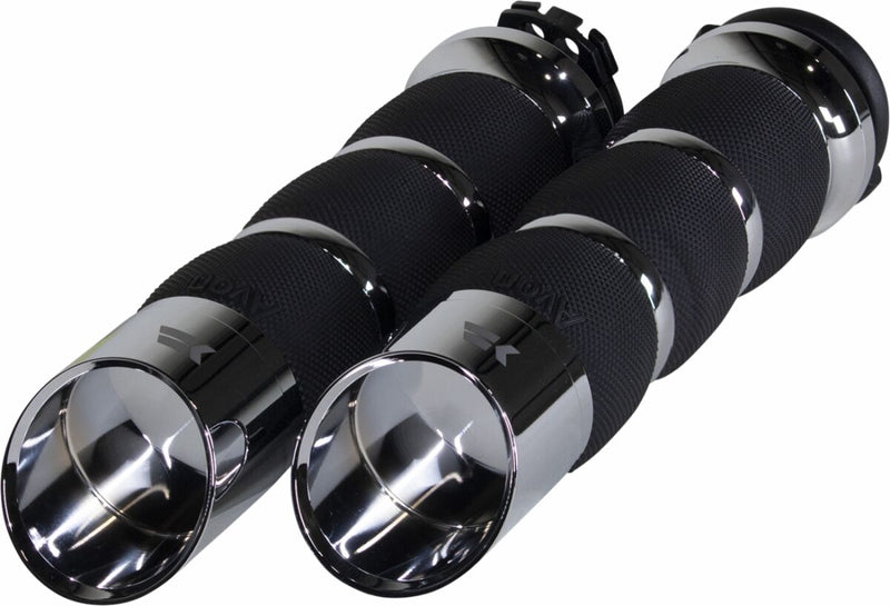 Edge Grips Chrome For Harley Davidson FLD 1690 2012-2013 - 25.4 MM