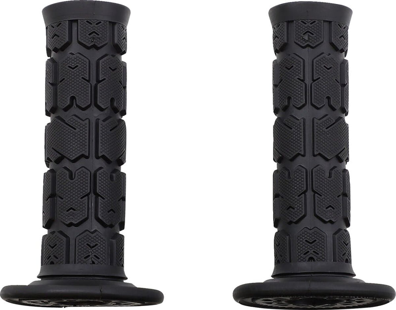 Rogue MX Single Ply Grips Black / Flat - 22 MM