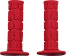 Rogue MX Single Ply Grips Flat / Red - 22 MM