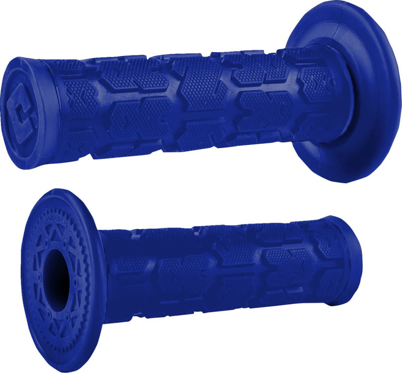 Rogue MX Single Ply Grips Blue / Flat - 22 MM