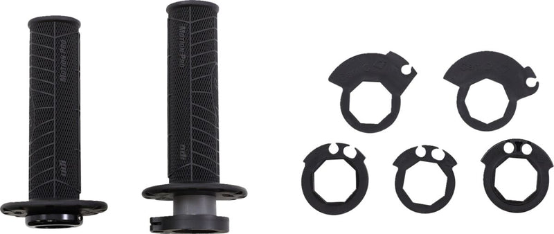 DirtControl V2 Lock-On Grips Black / Flat For Beta RR 125 2013-2022 - 12.5 CM
