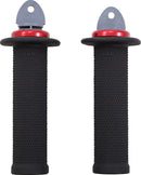 Ruffian ATV/PWC Grips Black / Flat / Red - 12.5 CM