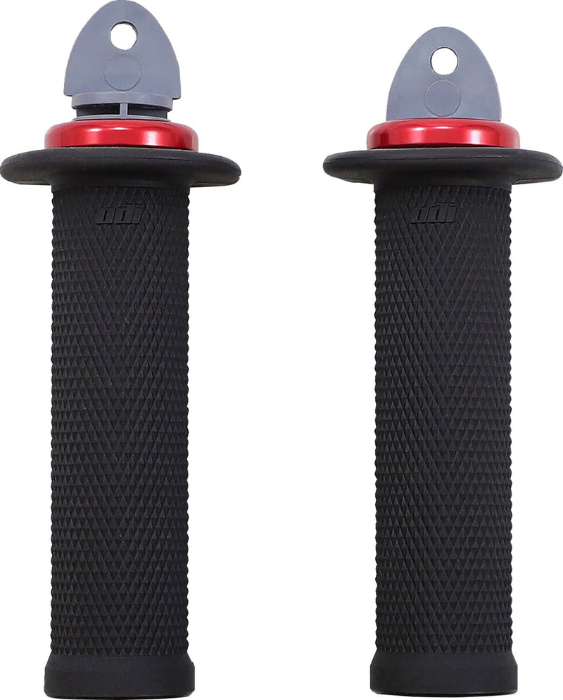 Ruffian ATV/PWC Grips Black / Flat / Red - 12.5 CM