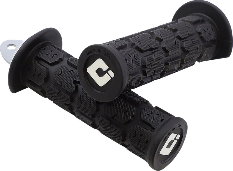 Rogue ATV/PWC Grips Black / Flat / Silver - 22 MM