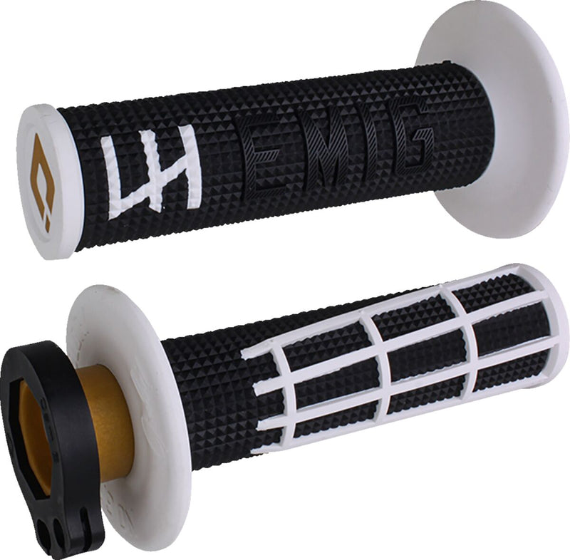 EMIG 2.0 Lock-On Grips Black / Flat / White For Beta RR 125 2018-2022 - 22 MM