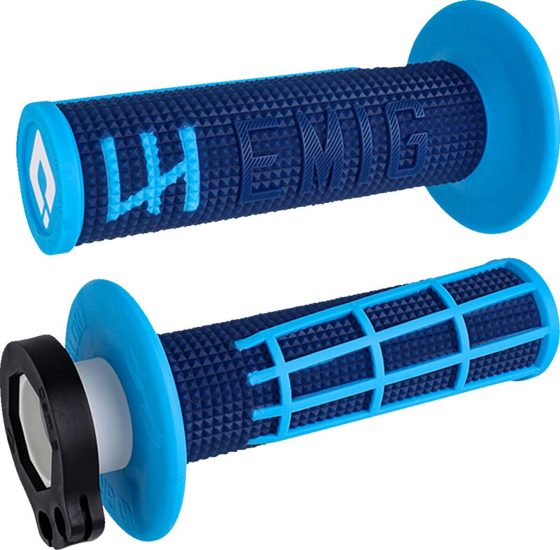 EMIG 2.0 Lock-On Grips Blue / Cyan / Flat / Navy For Beta RR 125 2018-2022 - 22 MM