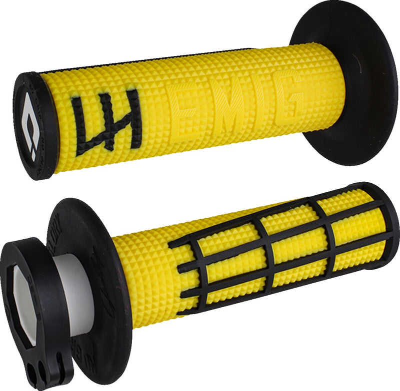 EMIG 2.0 Lock-On Grips Black / Flat / Yellow For Beta RR 125 2018-2022 - 22 MM