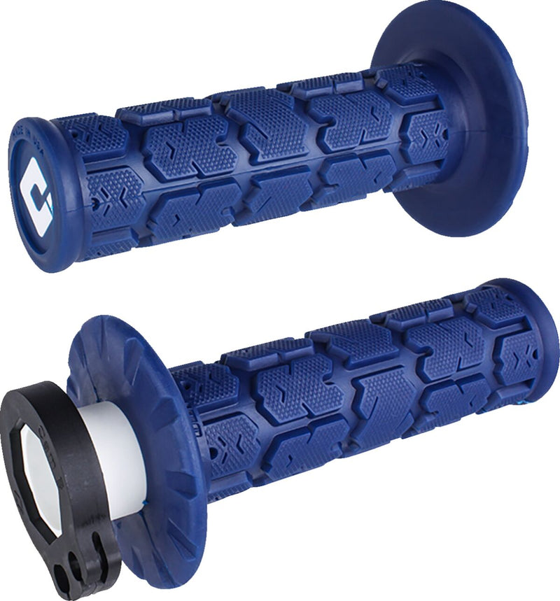 V2 Rogue Lock-On Grips Blue / Flat For Beta RR 125 2018-2022 - 22 MM