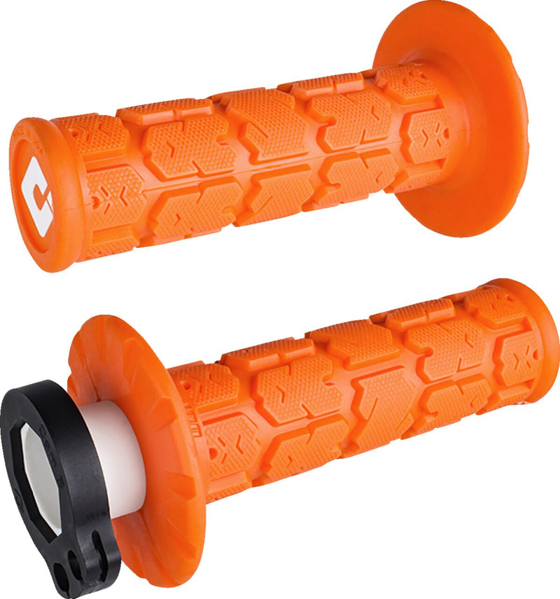 V2 Rogue Lock-On Grips Flat / Orange For Beta RR 125 2018-2022 - 22 MM