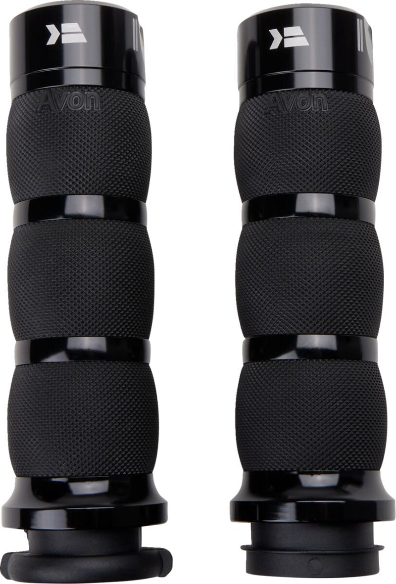 Klassic Grips Black For Harley Davidson FLFBS 1868 ABS 2024 - 25.4 MM