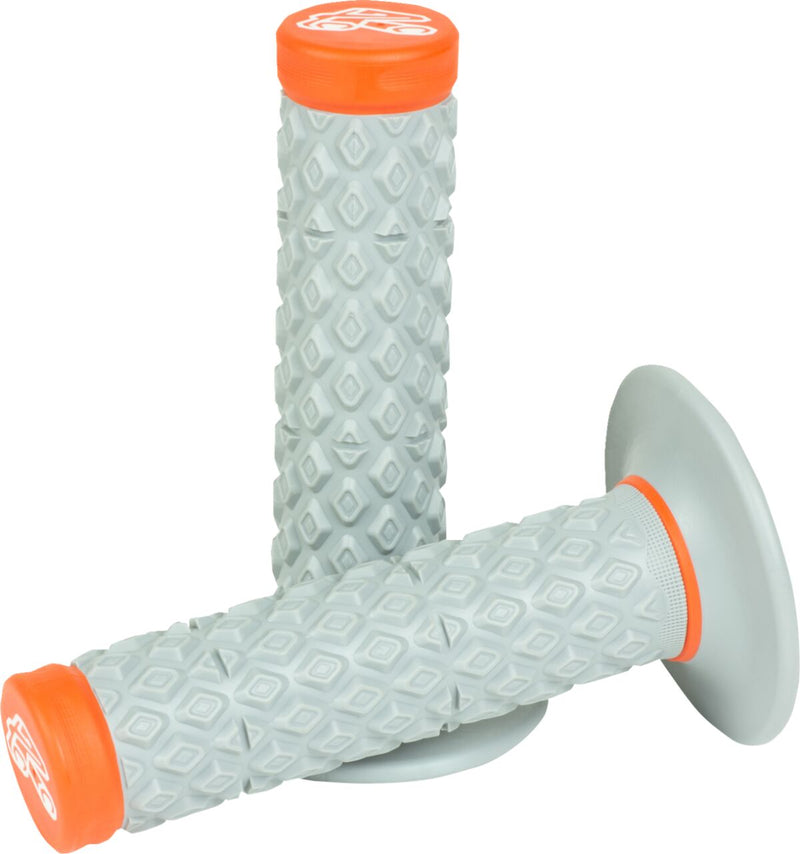 MX Soft/Firm Comfort Dual Grips Grey / Orange