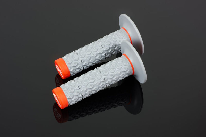 MX Soft/Firm Comfort Dual Grips Grey / Orange